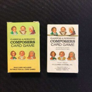 CARTE DA GIOCO COMPOSERS CARD GAME - US GAMES SYSTEM - PLAYING CARDS