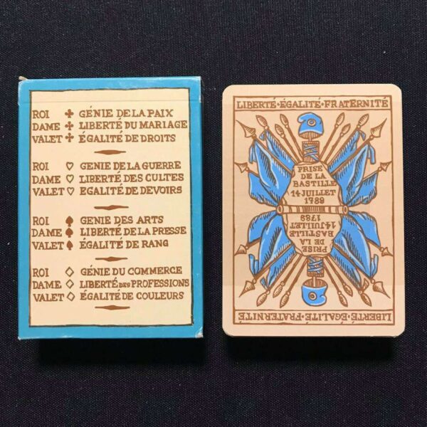 CARTE DA GIOCO JEU DE CARTES REVOLUTIONNAIRES 1793 - DUSSERRE PLAYING CARDS RETRO