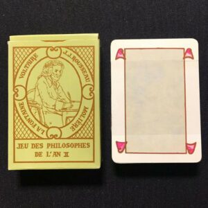 CARTE DA GIOCO JEU DES PHILOSOPHES DE L'AN II - XVIII SIECLE - DUSSERRE - PLAYING CARDS