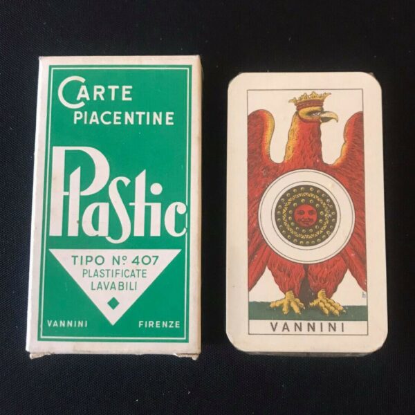 CARTE DA GIOCO REGIONALI PIACENTINE PLASTIC VANNINI TIPO N.407