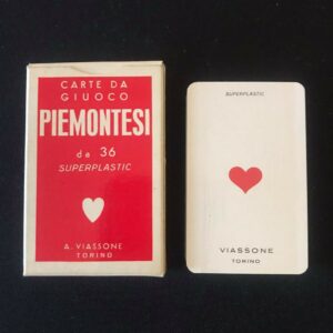 CARTE DA GIOCO REGIONALI PIEMONTESI N.1 - VIASSONE - VINTAGE RARE