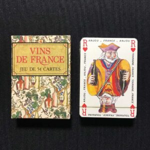 CARTE GIOCO VINS DE FRANCE JEU DE CARTES - GRIMAUD - VINTAGE PLAYING CARDS