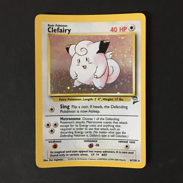 CARTA POKEMON CLEFAIRY HOLO SET BASE 2