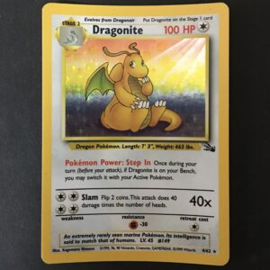 CARTA POKEMON DRAGONITE HOLO FOSSIL