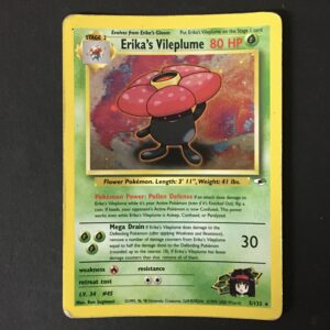 CARTA POKEMON ERIKA'S VILEPLUME HOLO