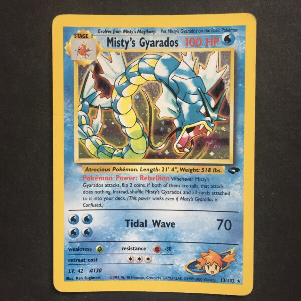 CARTA POKEMON MISTY'S GYARADOS HOLO GYM CHALLENGE ENG