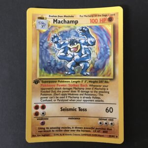 CARTA POKEMON MACHAMP HOLO 1 EDIZIONE