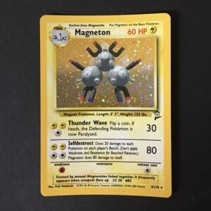 CARTA POKEMON MAGNETON HOLO SET BASE 2