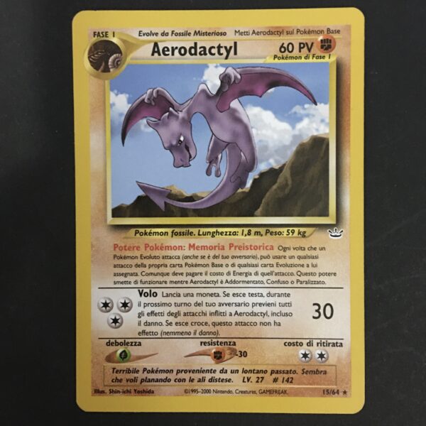 CARTA POKEMON AERODACTYL NEO REVELATION