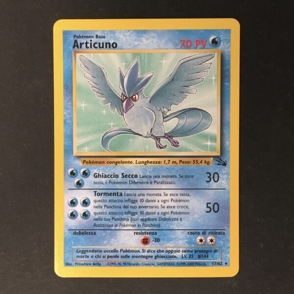 CARTA POKEMON ARTICUNO FOSSIL ITA