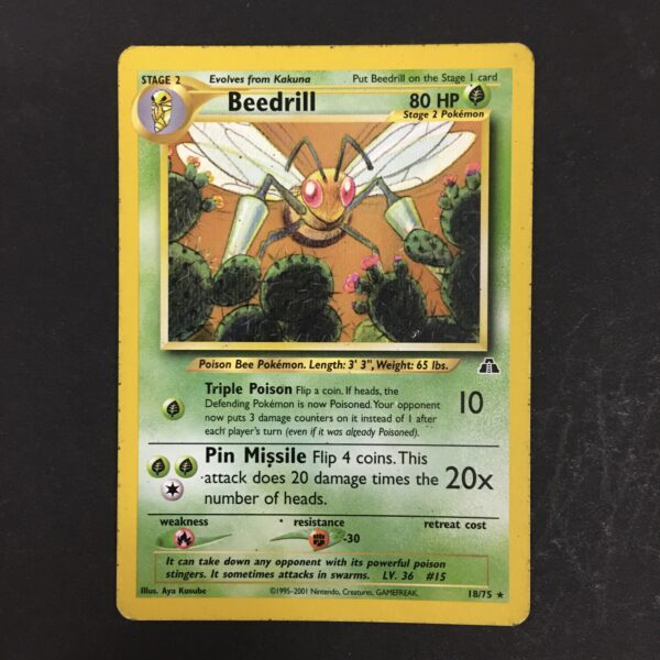 CARTA POKEMON BEEDRILL NEO DISCOVERY