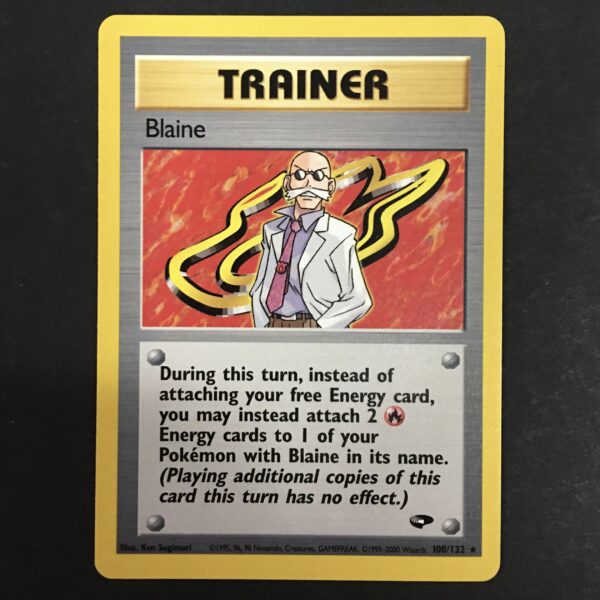 CARTA POKEMON BLAINE TRAINER GYM CHALLENGE ENG