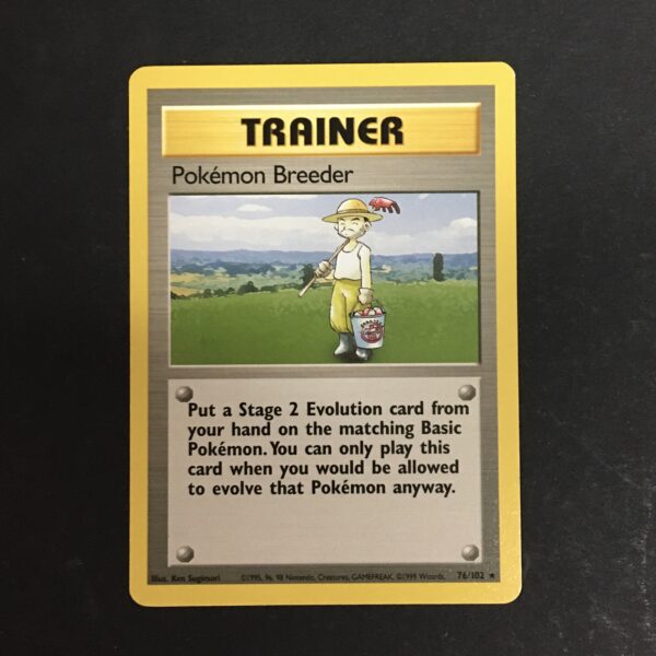 CARTA POKEMON BREEDER TRAINER SET BASE ENG