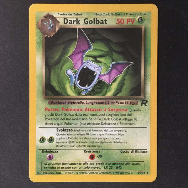 CARTA POKEMON DARK GOLBAT TEAM ROCKET ITA