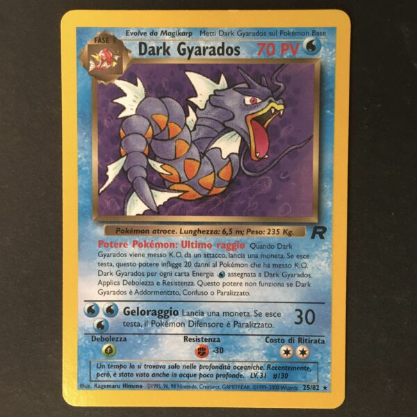 CARTA POKEMON DARK GYARADOS TEAM ROCKET ITA