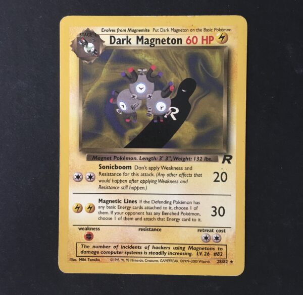 CARTA POKEMON DARK MAGNETON TEAM ROCKET