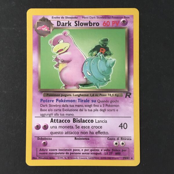 CARTA POKEMON DARK SLOWBRO TEAM ROCKET ITA