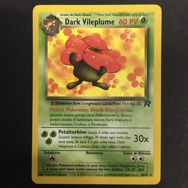 CARTA POKEMON DARK VILEPLUME TEAM ROCKET ITA