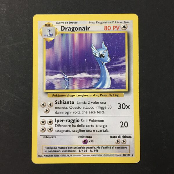 CARTA POKEMON DRAGONAIR SET BASE ITA