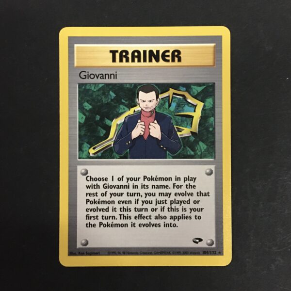 CARTA POKEMON GIOVANNI TRAINER GYM CHALLENGE ENG