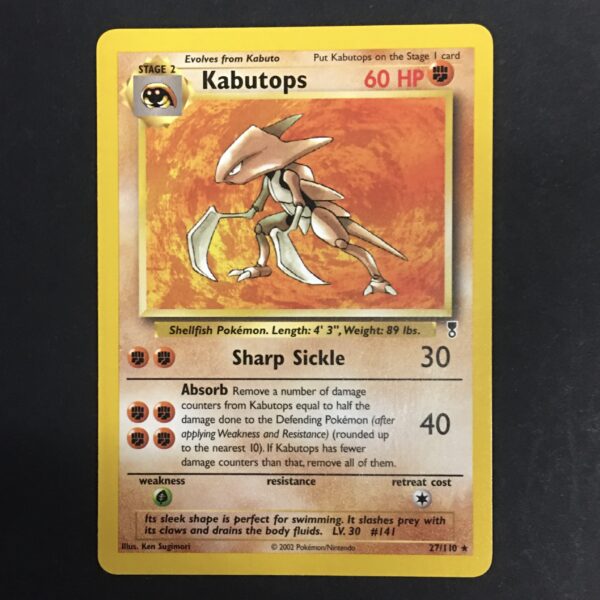 CARTA POKEMON KABUTOPS LEGENDARY COLLECTION