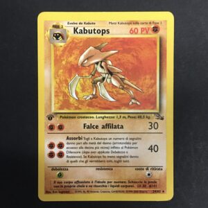 CARTA POKEMON KABUTOPS 1 EDIZIONE FOSSIL ITA