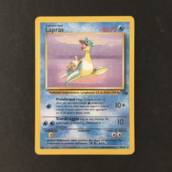 CARTA POKEMON LAPRAS FOSSIL ITA