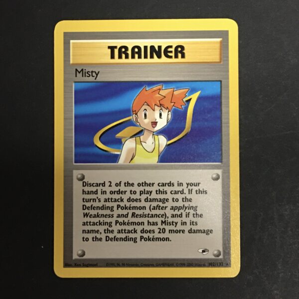 CARTA POKEMON MISTY TRAINER GYM HEROES ENG