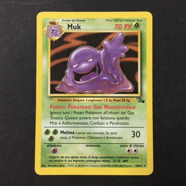 CARTA POKEMON MUK FOSSIL ITA