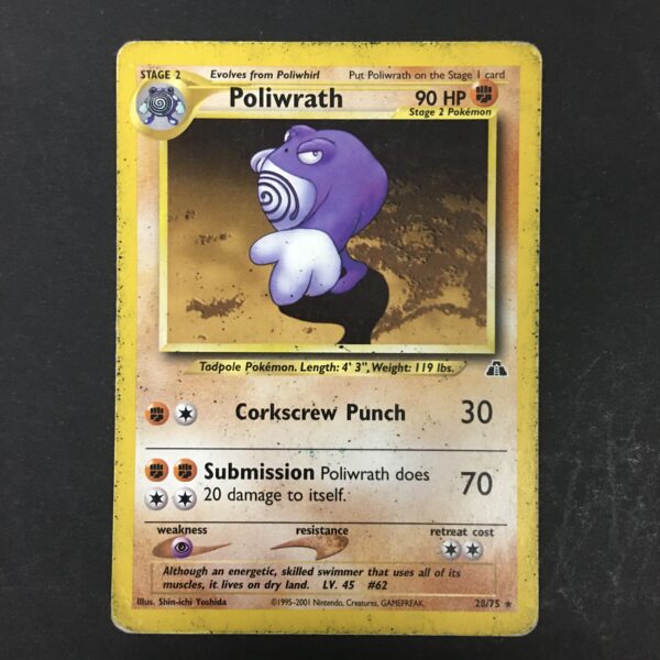 CARTA POKEMON POLIWRATH NEO DISCOVERY