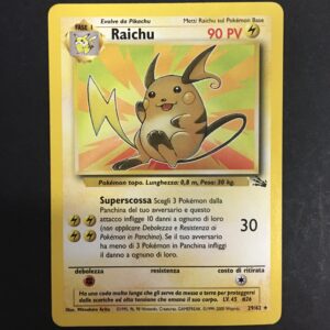 CARTA POKEMON RAICHU FOSSIL ITA