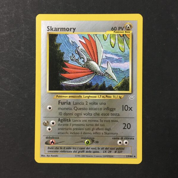 CARTA POKEMON SKARMORY NEO REVELATION ITA