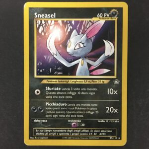 CARTA POKEMON SNEASEL NEO GENESIS ITA