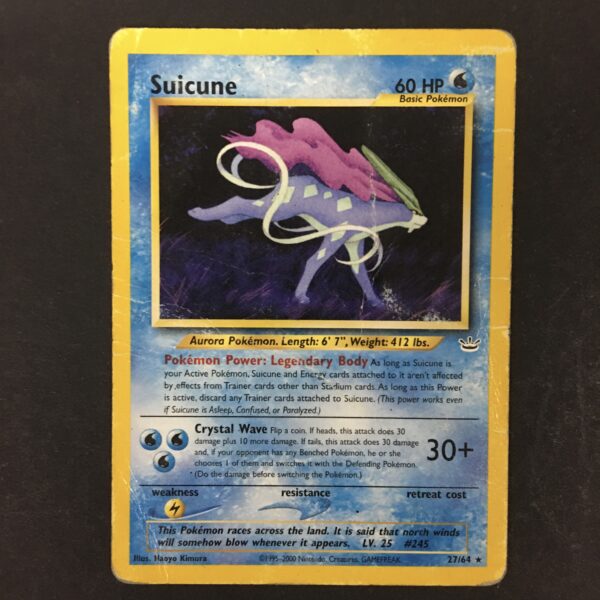 CARTA POKEMON SUICUNE NEO REVELATION