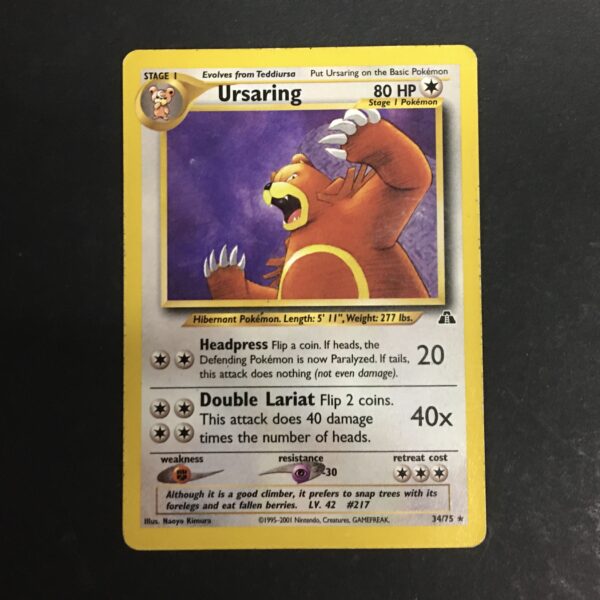 CARTA POKEMON URSARING NEO DISCOVERY ENG