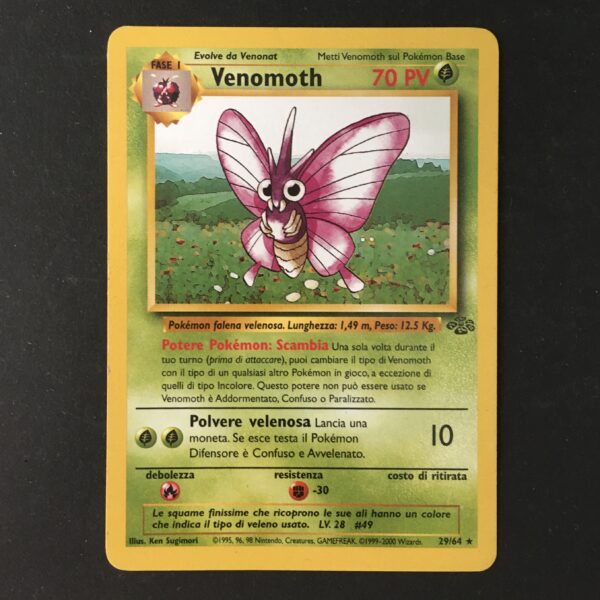 CARTA POKEMON VENOMOTH JUNGLE ITA