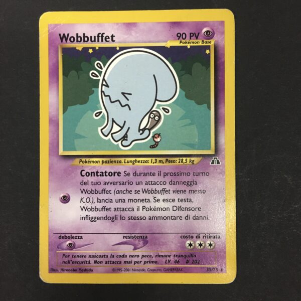 CARTA POKEMON WOBBUFFET NEO DISCOVERY ITA