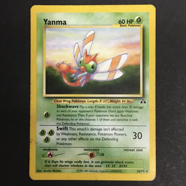 CARTA POKEMON YANMA NEO DISCOVERY ENG