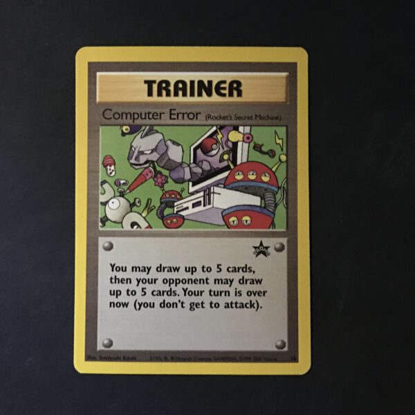 CARTA POKEMON TRAINER COMPUTER ERROR PROMO