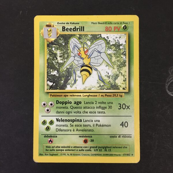 CARTA POKEMON BEEDRILL SET BASE ITA