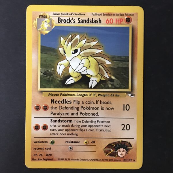 CARTA POKEMON BROCK'S SANDSLASH GYM HEROES ENG