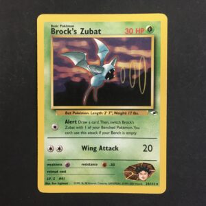 CARTA POKEMON BROCK'S ZUBAT GYM HEROES ENG