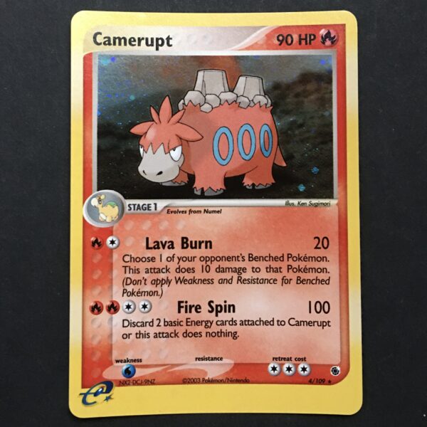 CARTA POKEMON CAMERUPT HOLO EX RUBINO & ZAFFIRO ENG