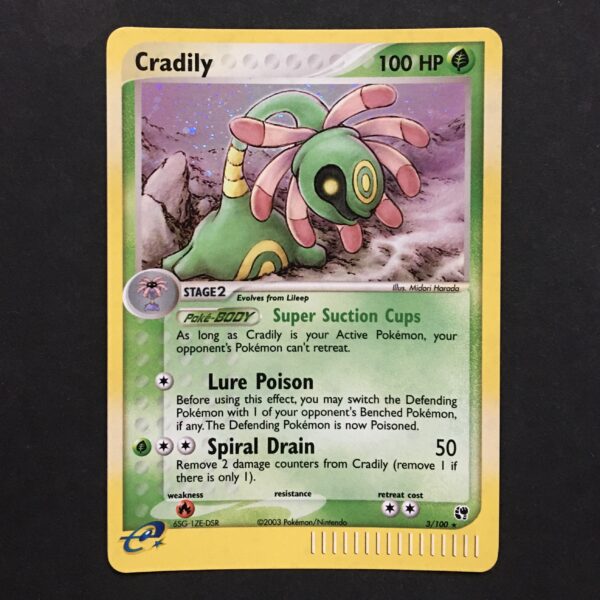 CARTA POKEMON CRADILY HOLO EX TEMPESTA DI SABBIA ENG