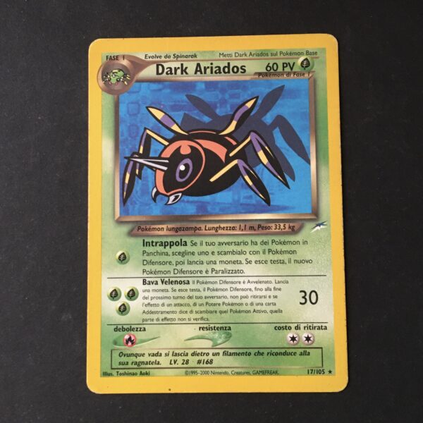 CARTA POKEMON DARK ARIADOS NEO DESTINY ITA