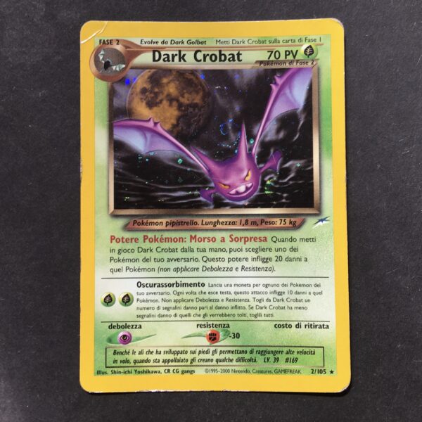 CARTA POKEMON DARK CROBAT HOLO NEO DESTINY ITA