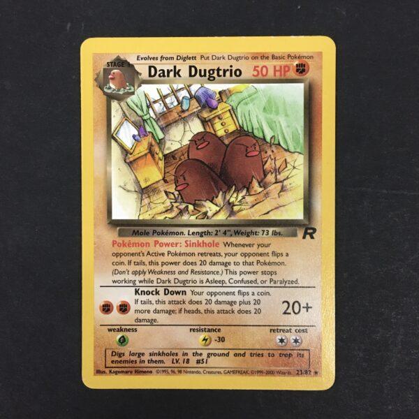 CARTA POKEMON DARK DUGTRIO TEAM ROCKET ENG