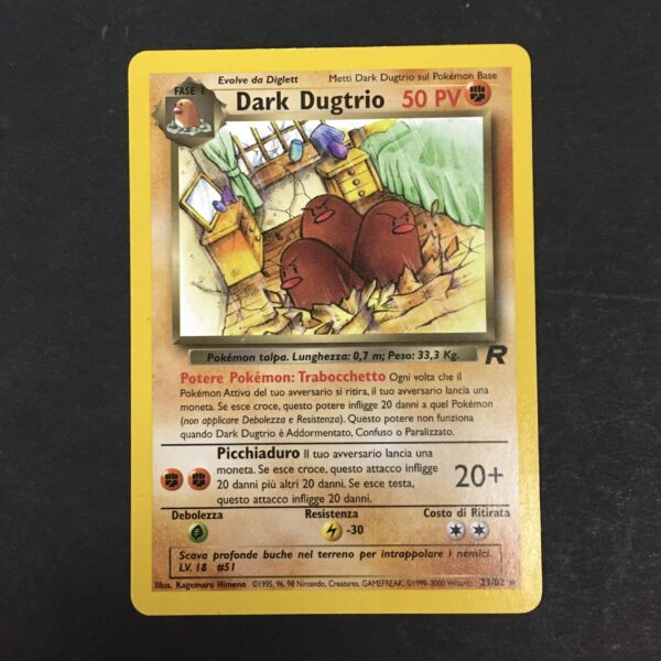 CARTA POKEMON DARK DUGTRIO TEAM ROCKET ITA