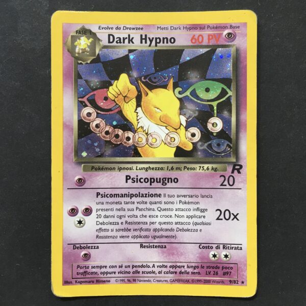 CARTA POKEMON DARK HYPNO HOLO TEAM ROCKET ITA