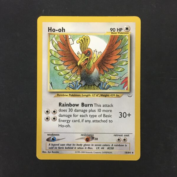 CARTA POKEMON HO-OH NEO REVELATION ENG